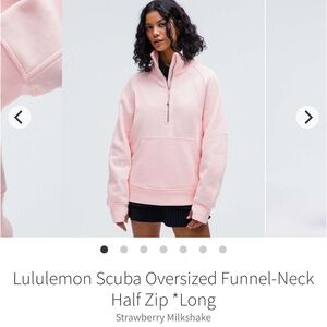 Lululemon Scuba Oversized Funnel Neck Half Zip